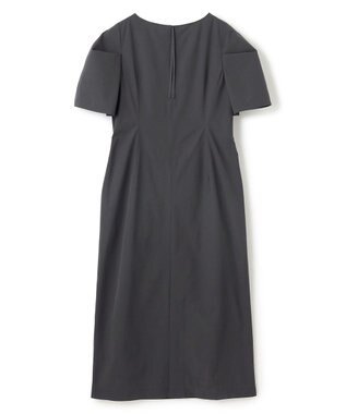 UNFILO L 【mi-molletコラボ】FINE MOVE Iラインワンピース チャコール