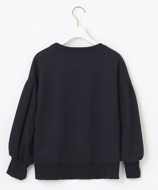 ANY SIS L 【2SET】タックスリーブ トップス × フラワープリント スカート ネイビー系