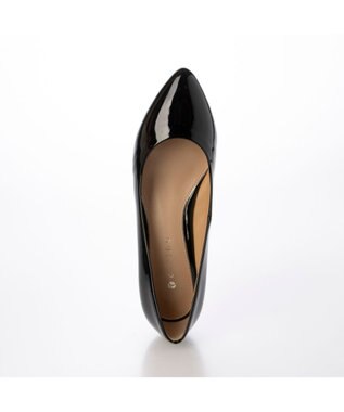 MODE ET JACOMO <carino>【レイン対応】エナメルプレーンパンプス ブラックエナメル