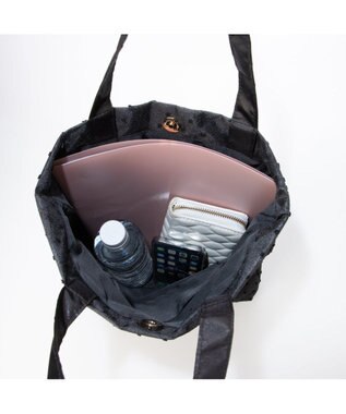 UNBILLION VERYコラボ カシュカシュ cachecache / シューズポーチセットオーガンジートート ブラック