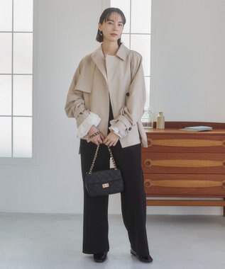 WEGO 【ANGIE VINTAGE】ショート トレンチコート ライトベージュ