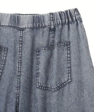 YECCA VECCA バイオ加工ヴィンテージデニムワイドパンツ Indigo