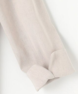 23区 S 【セットアップ対応/洗える】リネンレーヨンストレッチ ダブル ジャケット ベージュ系