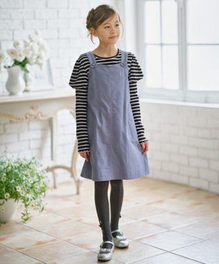 組曲 KIDS 【110-140㎝】コーデュロイ ワンピース サックスブルー系