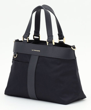 LA BAGAGERIE コンビ2WAYトートバッグ Sサイズ ネイビー
