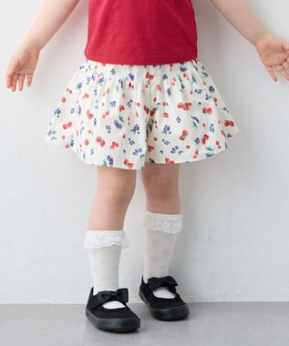 ANY KIDS 【洗濯機可能】総柄フルーツ キュロット