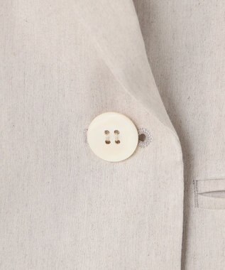 23区 【セットアップ対応/洗える】リネンレーヨンストレッチ ダブル ジャケット ベージュ系