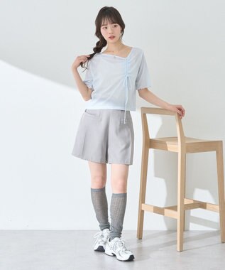 earth music&ecology ポケットデザインショートパンツ Gray