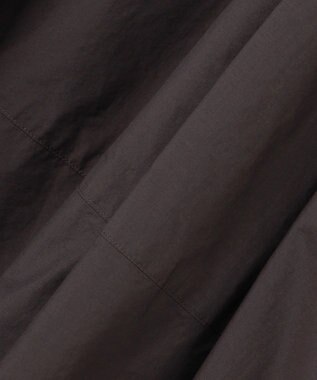 23区 S 【洗える】ナイロンコットンポプリン スカート ダークブラウン系