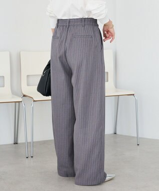 CRAFT STANDARD BOUTIQUE ストライプタックカーブパンツ Stripe Gray