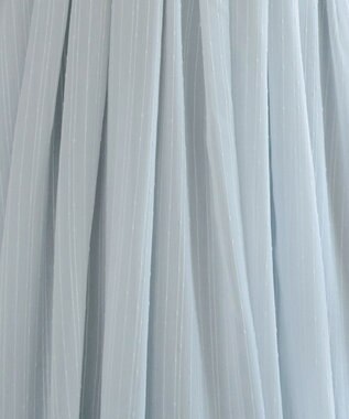 Tiaclasse L 【洗える】シフォンドレープワンピース サックスグレー