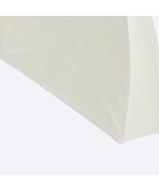 MOONBAT 晴雨兼用日傘 長傘 無地×シングルピコ刺繍／遮光 遮熱 UV オフホワイト