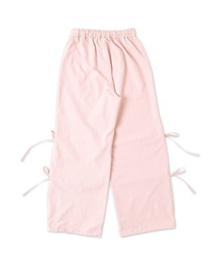 WEGO 【ウエストゴム】サイドリボンパラシュートパンツ ライトピンク