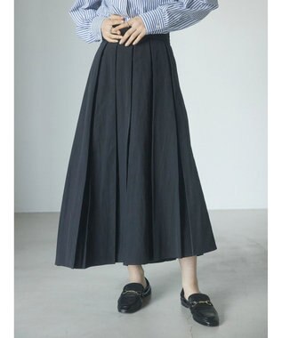 Green Parks armonia．ボリュームフレアスカート Black