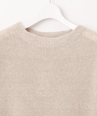 J.PRESS LADIES 【洗える】LINEN COTTON ニット ベスト ベージュ系