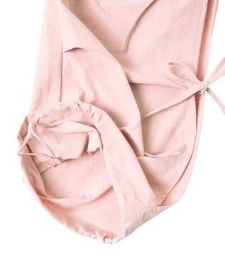 WEGO 【ウエストゴム】サイドリボンパラシュートパンツ ライトピンク