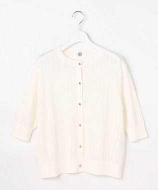 J.PRESS LADIES Vis/Peスパーク クルーネック カーディガン