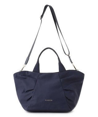TOCCA 【八木アリサさん着用】RIBBON KNOT NYLONBAG ナイロントートバッグ ネイビー系