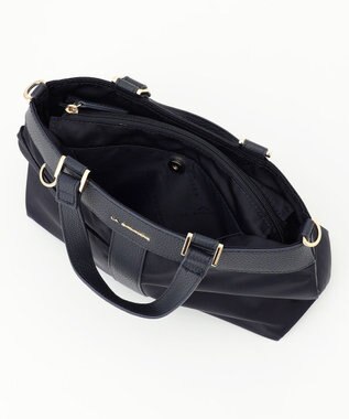 LA BAGAGERIE コンビ2WAYトートバッグ Sサイズ ネイビー