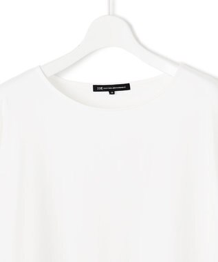 23区 L 【GLOW10月号掲載/洗える】ナチュラルコットンベアコンビ カットソー ホワイト系