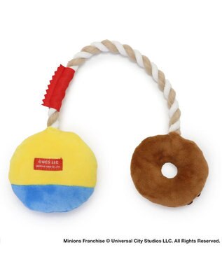 PET PARADISE ミニオン ボブ ドーナツ ロープ トイ 黄