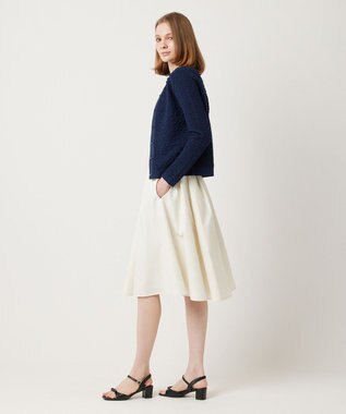 TOCCA 【洗える】FLUFF FLOWERS カーディガン ネイビー系