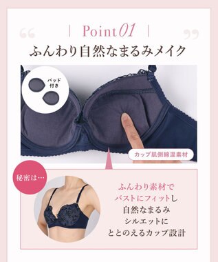 Wing ブラジャー 自然なまるみシルエット ラクなつけごこち ふんわり素材でバストにフィット 【ナチュラルアップブラ】 ブラ KB2061 ウイング／ワコール コン