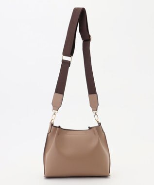 ANY タックショルダーバッグ モカ