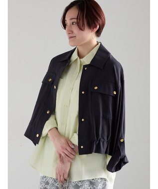 Te chichi リネンライクWポケットジャケット