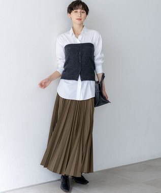 23区 S 【滝沢眞規子さん着用/VERY掲載】CANCLINI ベーシック シャツ ホワイト系