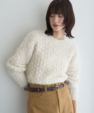 YECCA VECCA フェザーモールニット