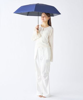 MOONBAT 【遮光100％/超軽量】マジで軽い傘 晴雨兼用 折りたたみ日傘 55cm マジカルテックプロテクション ディープブルー
