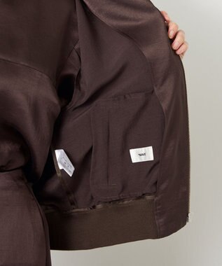 NAVE 【ReNAVE】タンブラーサテン ブルゾン ブラウン系