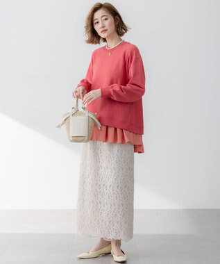 23区 【WEB&一部店舗限定カラーあり/Oggi2月号掲載】カラー スウェット ガーネット(1月)