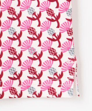 23区GOLF 【WOMEN】【吸水速乾/UVカット】アザミ小紋柄半袖ポロシャツ アイボリー系5