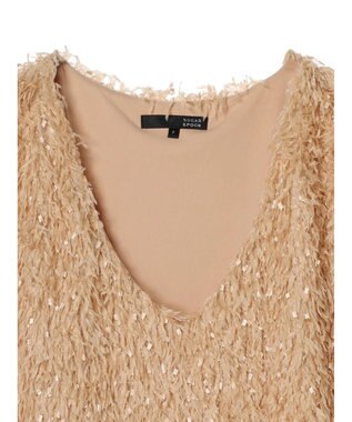 Green Parks ・ＳＵＧＡＲ　ＳＰＯＯＮ　フェザーヤーンベスト Beige