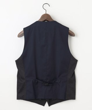 JOSEPH ABBOUD 【ストレッチ/多機能レジャーベスト】エアロムリネコンフォートジャージ ベスト ネイビー系