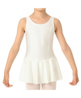 Chacott 【はじめての１枚にもおすすめ♪】スカート付レオタード オフホワイト