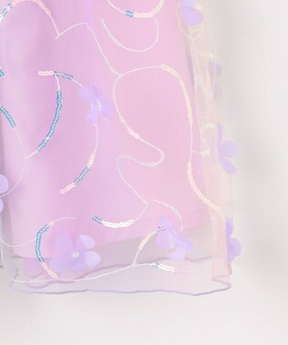 ANY KIDS フラワーチュール ドッキングワンピース レインボー