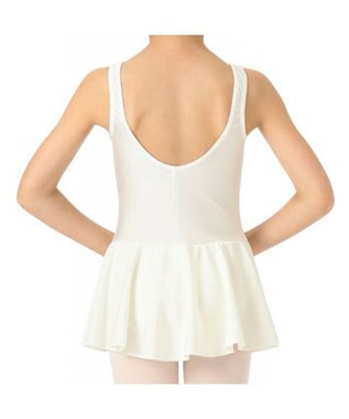 Chacott 【はじめての１枚にもおすすめ♪】スカート付レオタード オフホワイト