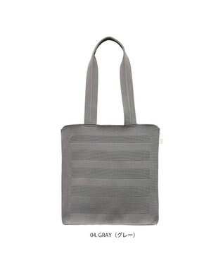 ROOTOTE 1152【A4サイズ収納】LT.アーキャトル.ストライプ.アミ-A 04：グレー