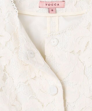 TOCCA SWEET LACE GILET ジレ アイボリー系