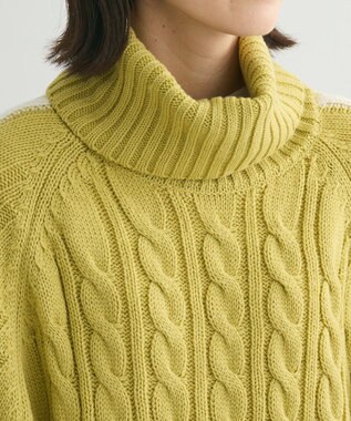Green Parks ・ｓｗｉｎｇ　ｂｙ　ラインケーブルタートルニット Yellow