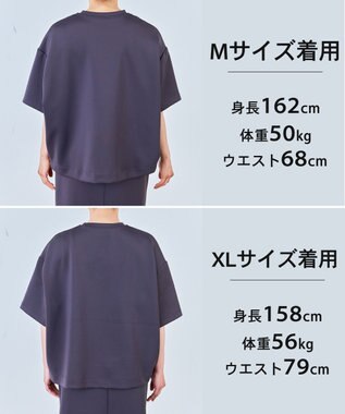 UNFILO 【VERY掲載】BEAUTY FORM JERSEY light サイドZIP プルオーバー チャコール