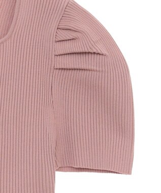 Green Parks ・ｓｗｉｎｇ　ｂｙ　ハートネックペプラムニット Off White