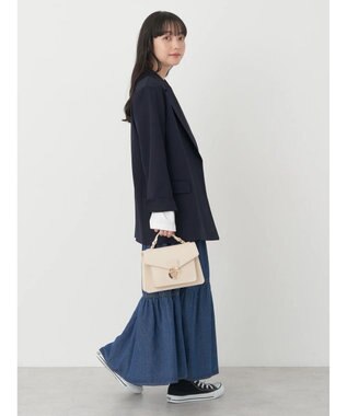 earth music&ecology ダブルテーラードジャケット Navy