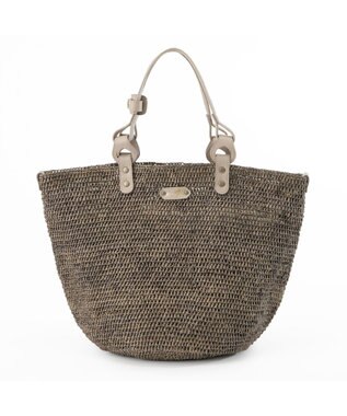 IBIZA ラフィア　ハンドバッグ（草木染め）