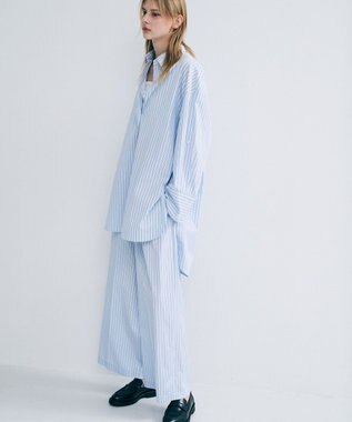 uncrave THOMAS MASON BIGシャツ ブルーストライプ