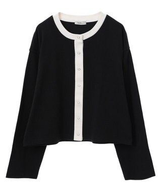 earth music&ecology ＳＥＴ２点リブアンサンブル Black