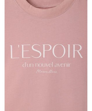 Green Parks 汗染み防止フレンチスリーブロゴＴシャツ Pink